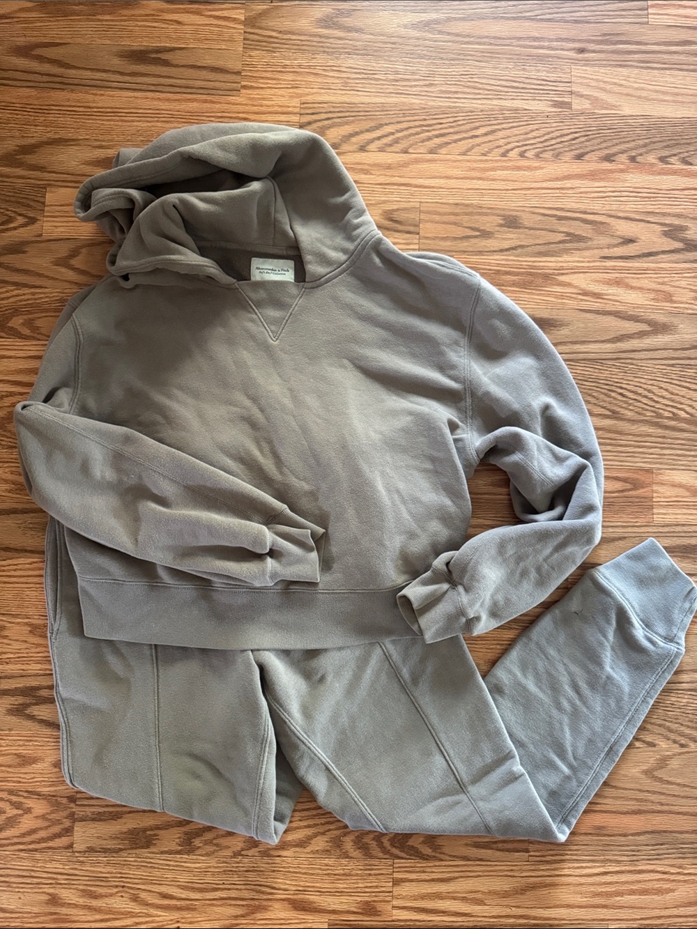 Abercrombie & Fitch Taupe Hooded Track Set